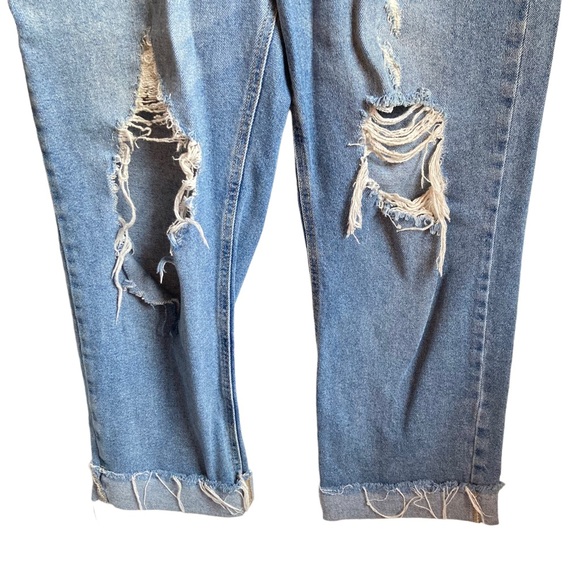 Wild Fable Button Down Distressed Crop Jeans 10 - Picture 3 of 6